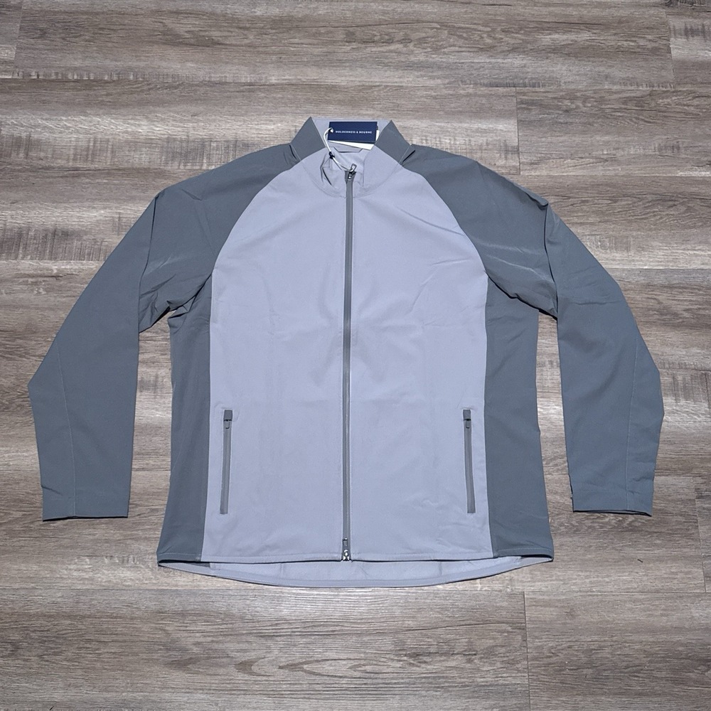 Holderness & Bourne The Hyde Golf Jacket Full Zip Gray Men's Size Large L NEW